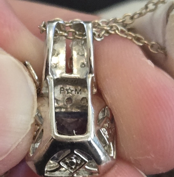 NIB BLUE TOPAZ AND DIAMOND NECKLACE AND EARING SET - Picture 6 of 6